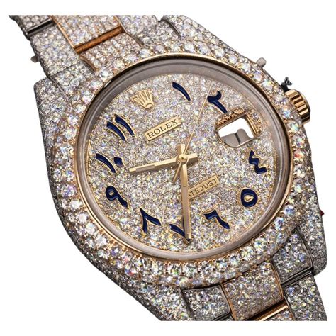 fake rolex iced out kaufen|iced out rolex arabic dial.